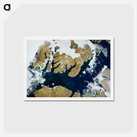 アートポストカード-Northwest Passage Ice Conditions
 - 上空からの地球 Postcard.