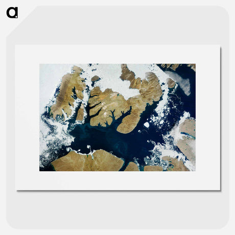 アートポスター-Northwest Passage Ice Conditions
 - 上空からの地球 Poster.