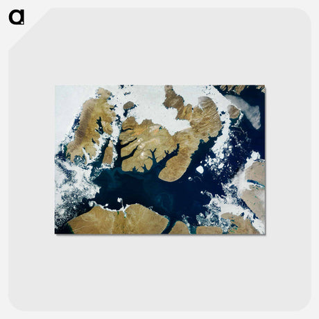アートポストカード-Northwest Passage Ice Conditions
 - 上空からの地球 Postcard.