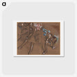 アートポストカード-Three Dancers Resting - エドガー ドガ Postcard.