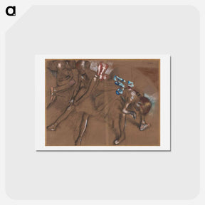 アートポストカード-Three Dancers Resting - エドガー ドガ Postcard.