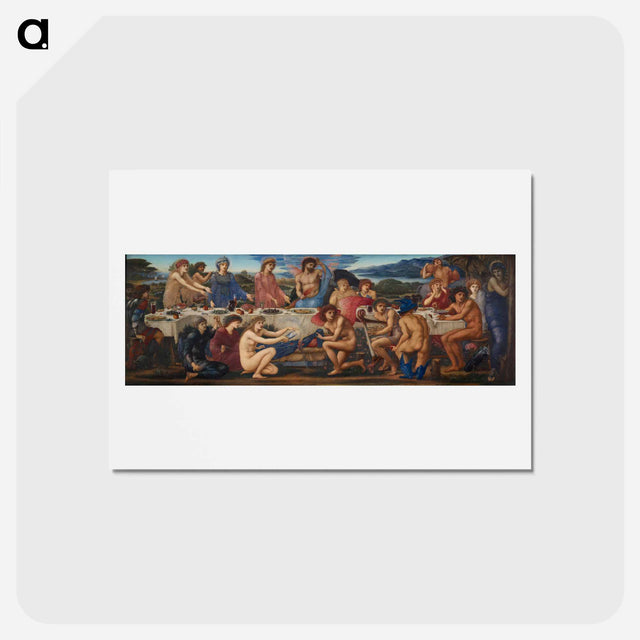 アートポストカード-The Feast of Peleus - エドワード バーン ジョーンズ Postcard.