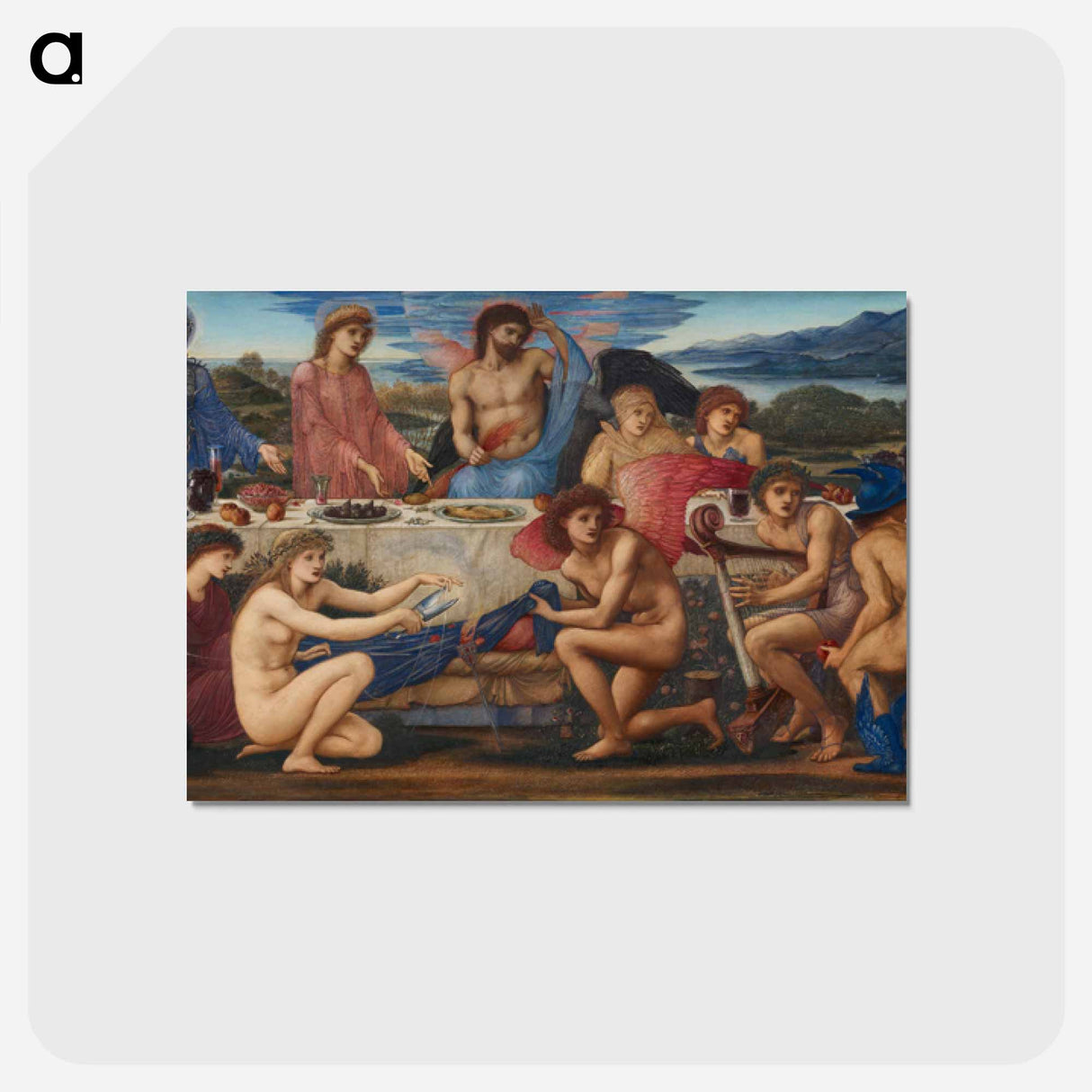 アートポストカード-The Feast of Peleus - エドワード バーン ジョーンズ Postcard.