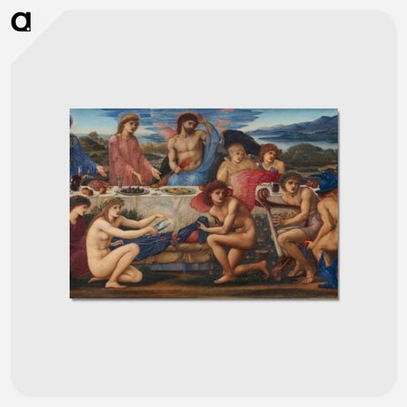 アートポストカード-The Feast of Peleus - エドワード バーン ジョーンズ Postcard.