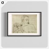 アートポスター-Portrait of Arthur Roessler - エゴン シーレ Poster.