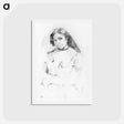 アートポストカード-Aspasia - ウジェーヌ ドラクロワ Postcard.