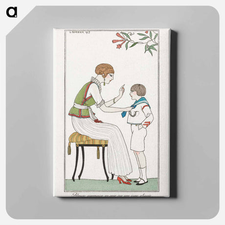 アートパネル-Costumes Parisiens - ジョージ バービエ Canvas.