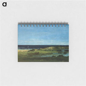 アートメモ帳-Seacoast (Souvenir of Les Cabanes) - ギュスターヴ クールベ Memo.