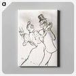 アートパネル-The Dancer La Goulue and Valentin Le Désossé Dancing in the Moulin Rouge - アンリ ド トゥールーズ ロートレック Canvas.