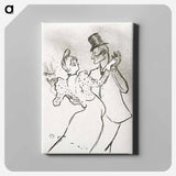 アートパネル-The Dancer La Goulue and Valentin Le Désossé Dancing in the Moulin Rouge - アンリ ド トゥールーズ ロートレック Canvas.