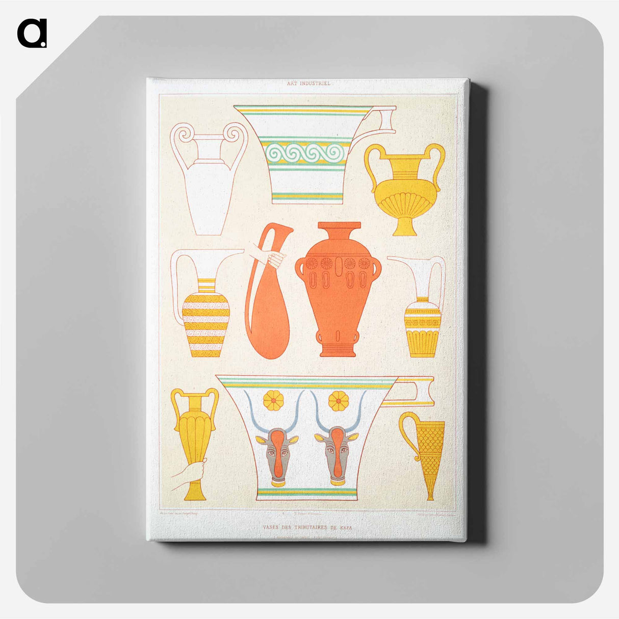 アートパネル-Vases of Kafa
 - エジプト美術史 Canvas.