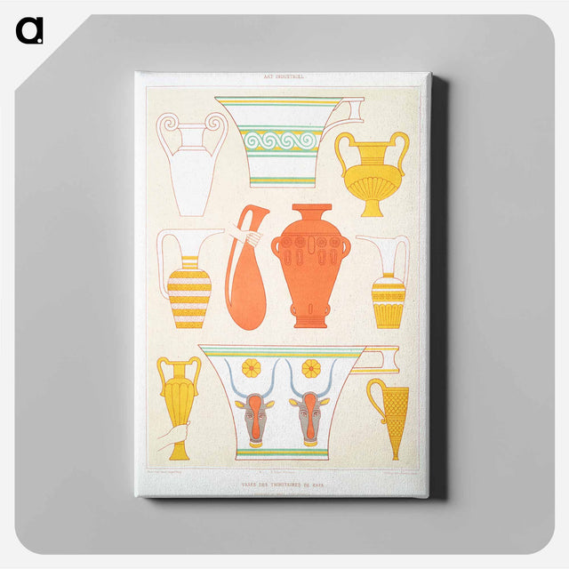 アートパネル-Vases of Kafa
 - エジプト美術史 Canvas.