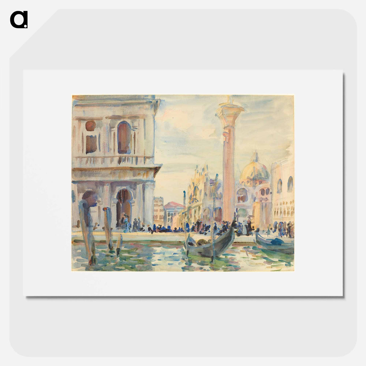 The Piazzetta - John Singer Sargent Poster.