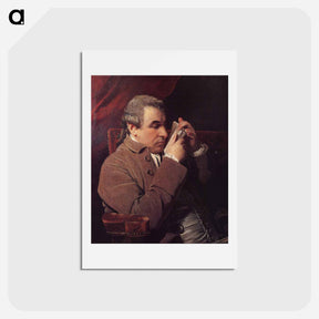 アートポストカード-Portrait of Joseph Baretti - ジョシュア レノルズ Postcard.