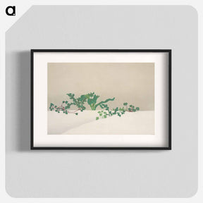アートポスター-Green plants from Momoyogusa–Flowers of a Hundred Generations - 神坂 雪佳 Poster.