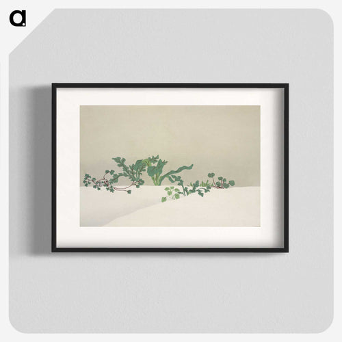 雪間に萌える草 - 神坂 雪佳 Poster.