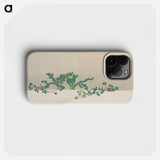 Green plants from Momoyogusa–Flowers of a Hundred Generations - Kamisaka Setsuka Phone Case.