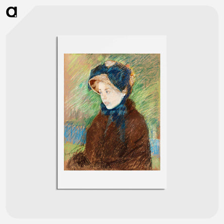 アートポストカード-Susan in a Straw Bonnet - メアリー カサット Postcard.