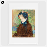 Susan in a Straw Bonnet - Mary Cassatt Poster.