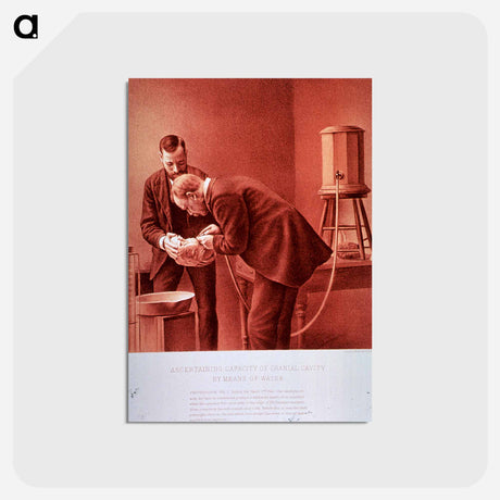 アートポストカード-Ascertaining Capacity of Cranial Cavity by Means of Water: Photograph No. 2
 - 国立医学図書館 Postcard.