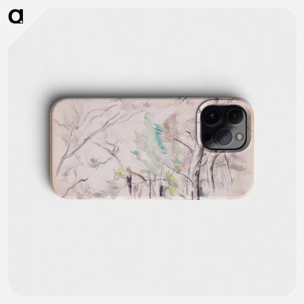 Trees (Arbres) - Paul Cezanne Phone Case.