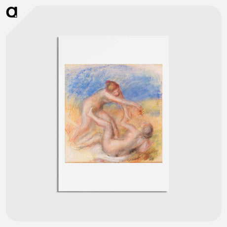 アートポストカード-Two Nudes - ピエール オーギュスト ルノワール Postcard.