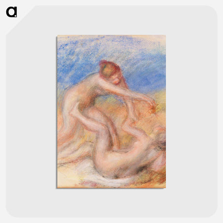 アートポストカード-Two Nudes - ピエール オーギュスト ルノワール Postcard.