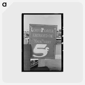 アートポストカード-Concessioner's Sign, State Fair
 - ラッセル リー Postcard.