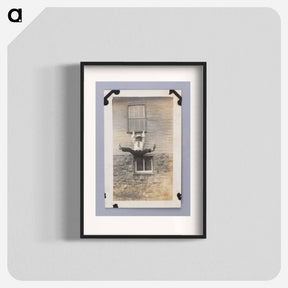 アートポスター-Man Hanging Off Window Ledge
 - セントルイス美術館 Poster.