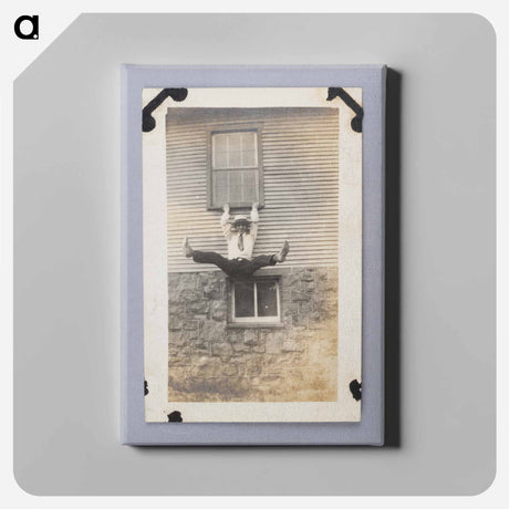 アートパネル-Man Hanging Off Window Ledge
 - セントルイス美術館 Canvas.