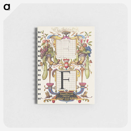 アートメモ帳-Guide for Constructing the Letter F from Mira Calligraphiae Monumenta
 - 書道のお手本 Memo.