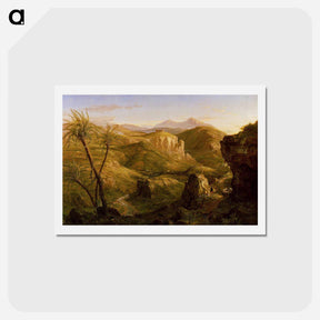 アートポストカード-The Vale and Temple of Segeste, Sicily - トーマス コール Postcard.