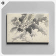 アートパネル-Draak en wolken - 歌川 国芳 Canvas.