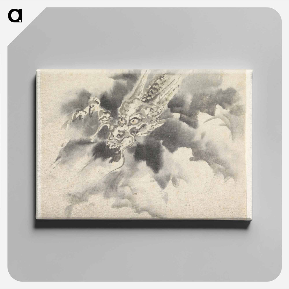 Draak en wolken - 歌川 国芳 Canvas.
