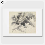 アートポスター-Draak en wolken - 歌川 国芳 Poster.