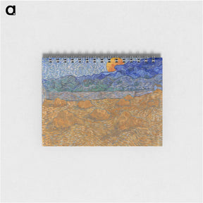 アートメモ帳-Landscape with wheat sheaves and rising moon - フィンセント ファン ゴッホ Memo.