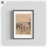 アートポスター-Jerusalem, Plate 41, "Bath who is Legions" - ウィリアム ブレイク Poster.