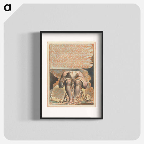 アートポスター-Jerusalem, Plate 41, "Bath who is Legions" - ウィリアム ブレイク Poster.
