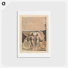 アートポストカード-Jerusalem, Plate 41, "Bath who is Legions" - ウィリアム ブレイク Postcard.