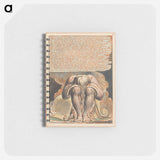 アートメモ帳-Jerusalem, Plate 41, "Bath who is Legions" - ウィリアム ブレイク Memo.