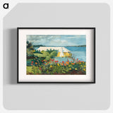 Flower Garden and Bungalow, Bermuda - Winslow Homer Poster.