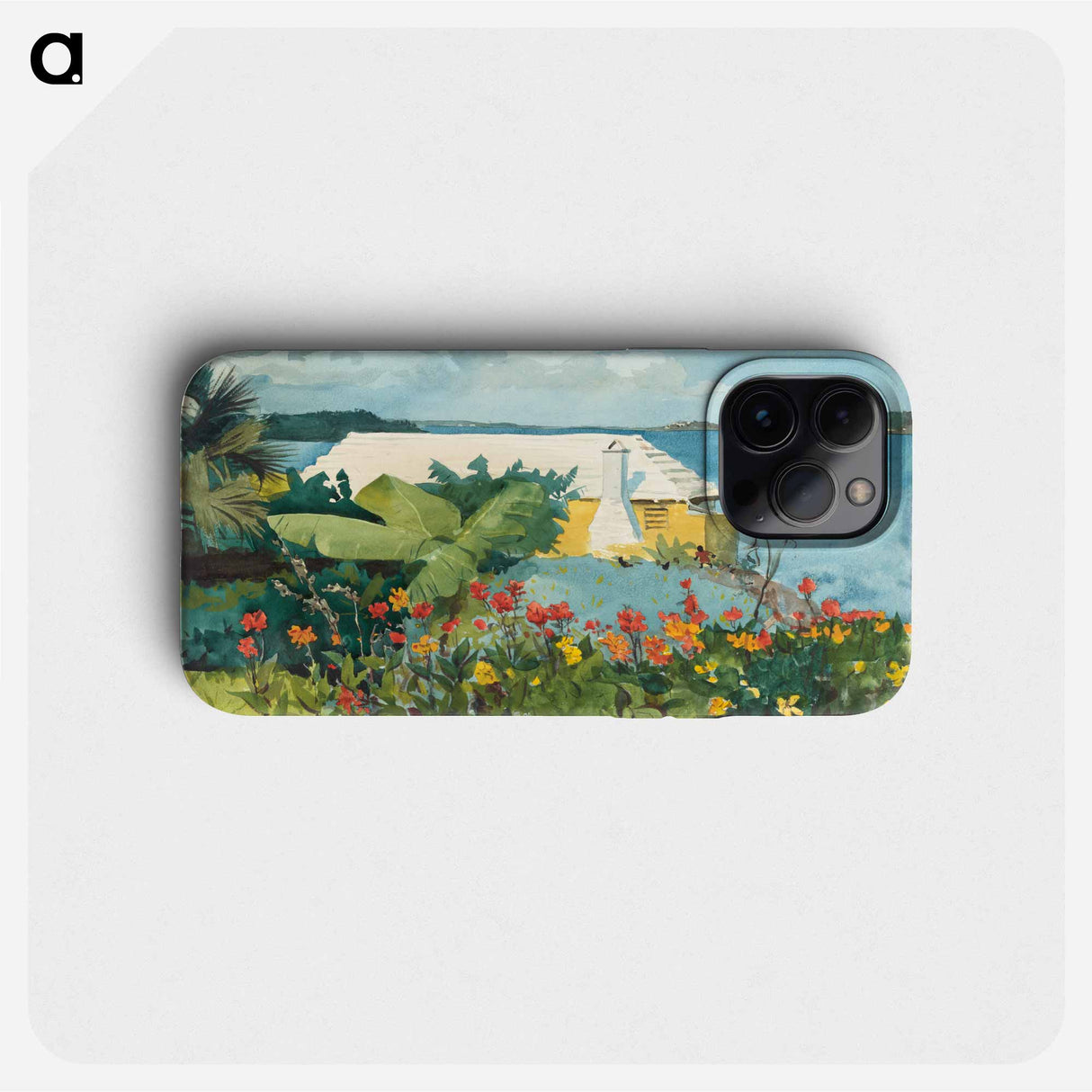 Flower Garden and Bungalow, Bermuda - Winslow Homer Phone Case.