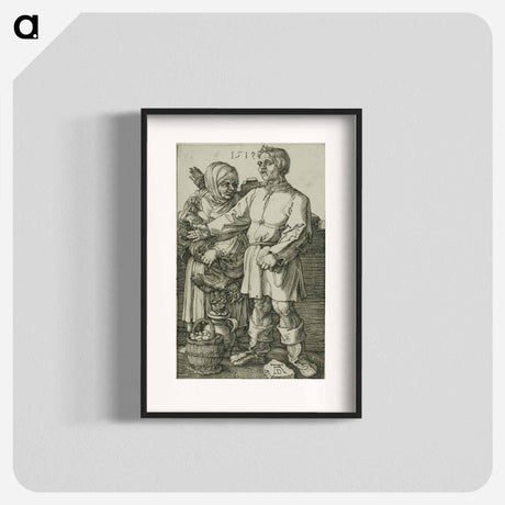 アートポスター-The Peasant and His Wife at Market - アルブレヒト デューラー Poster.