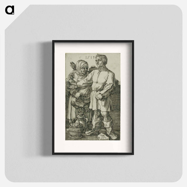 アートポスター-The Peasant and His Wife at Market - アルブレヒト デューラー Poster.