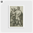 アートポストカード-The Peasant and His Wife at Market - アルブレヒト デューラー Postcard.
