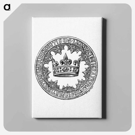 アートパネル-Crowned Stamp
 - 大英図書館 Canvas.
