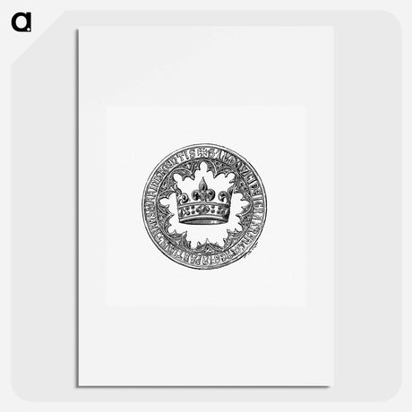 アートポスター-Crowned Stamp
 - 大英図書館 Poster.