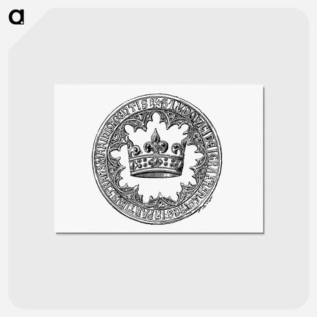 アートポストカード-Crowned Stamp
 - 大英図書館 Postcard.