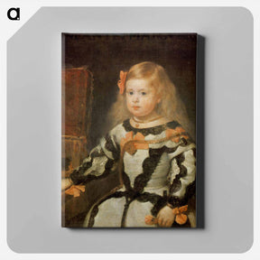 アートパネル-Portrait of the Infanta Maria Marguerita - ディエゴ ベラスケス Canvas.
