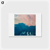 アートポストカード-Atlantic Coast of Mauritania from Skylab
 - 上空からの地球 Postcard.